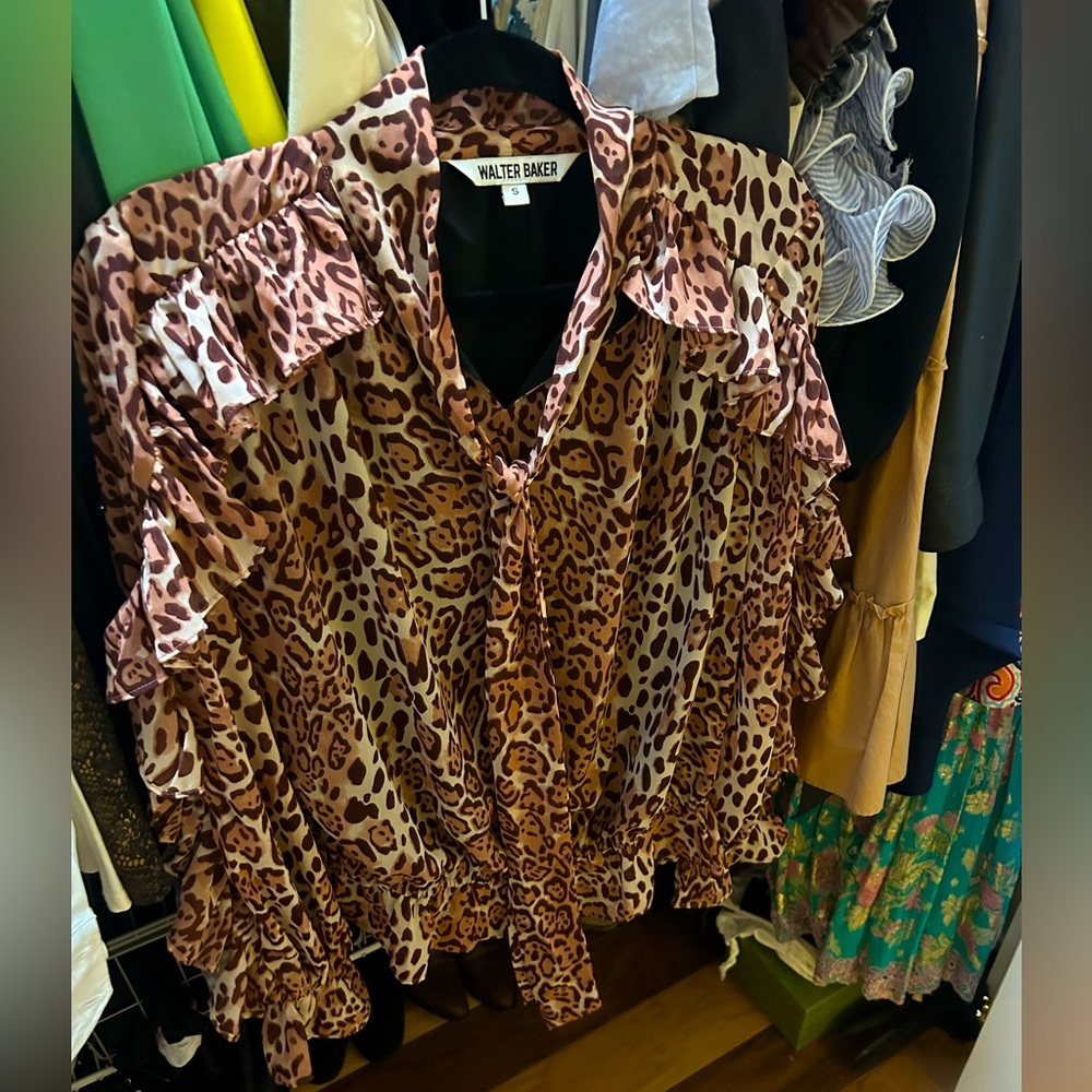 Walter Baker ruffle blouse, NWOT. Women’s S.